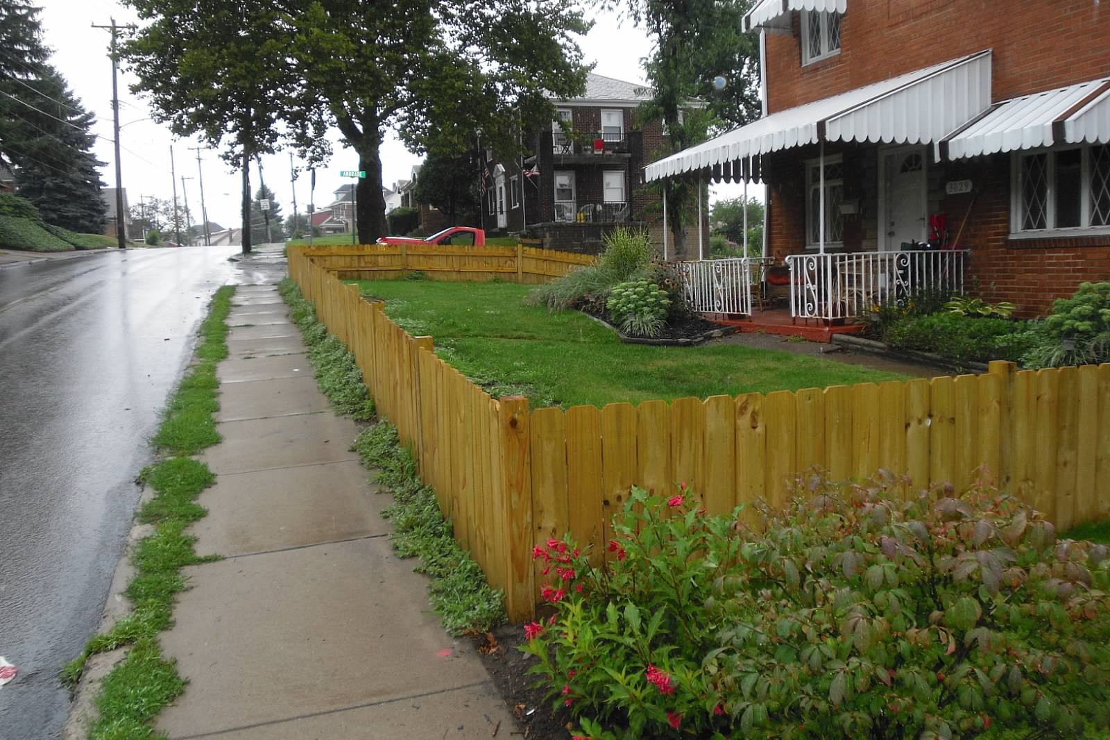 wooden fence