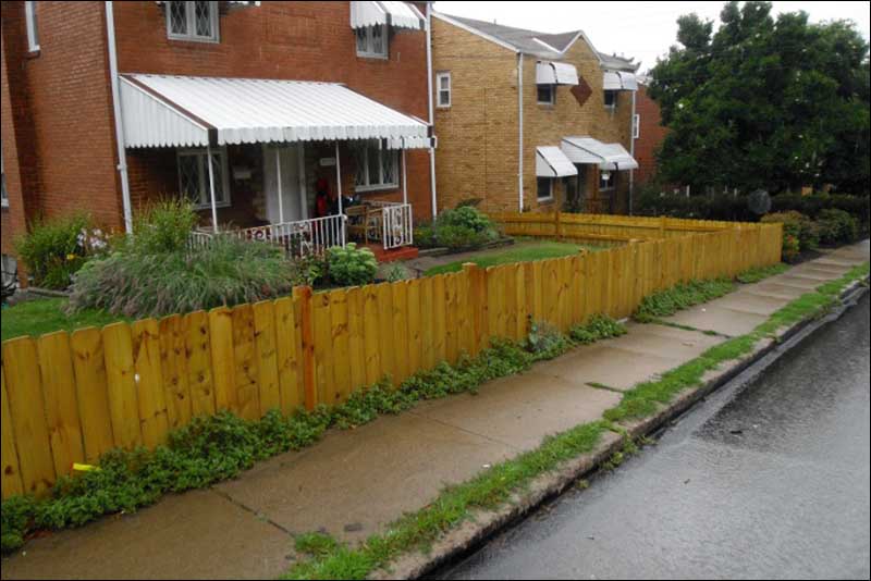 wooden fence